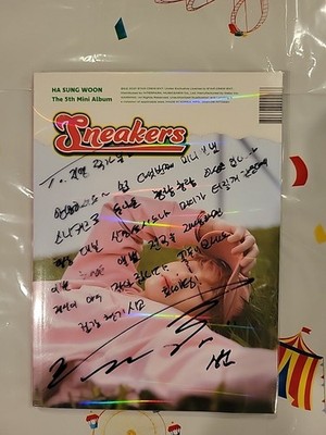 Ha Sung Woon ''Sneakers'' 5th Mini Album Signed Autographed 2021 CD with Photocard