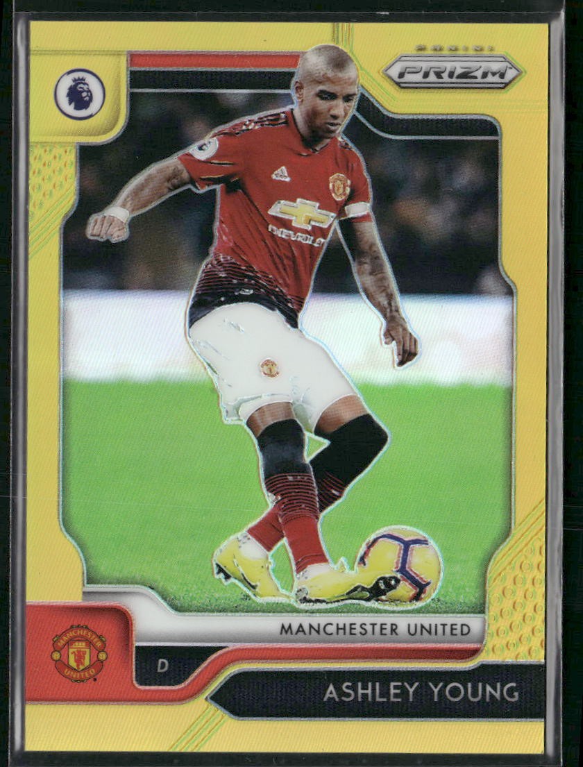 2019-20 Panini Prizm Premier League #51 Ashley Young Gold #/10