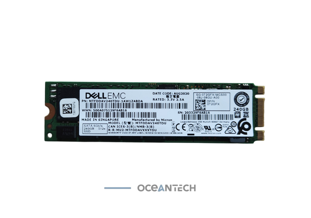 Dell 0T2GFX EMC MTFDDAV240TDU 240GB 6Gb/s TLC M.2 2280 SATA SSD | eBay