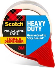 Heavy Duty Shipping Packing Tape, Clear, Shipping and Packaging Supplies, 1.88