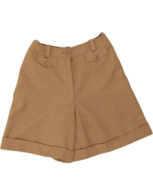 VINTAGE Damen Freizeit Shorts IT 38 XS W26 Beige BK07