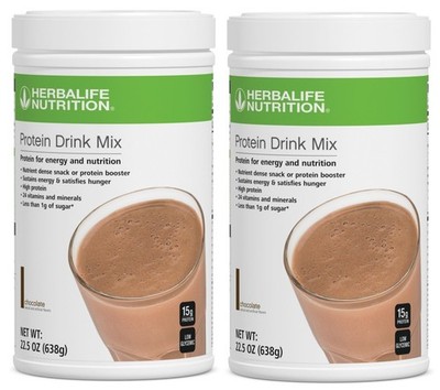 2X Herbalife Protein Drink Mix Chocolate 638g