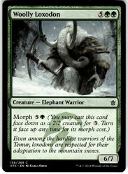 Woolly Loxodon #158 Khans of Tarkir MTG Common