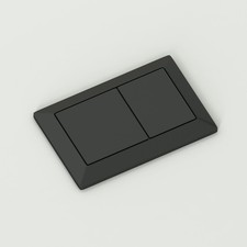 Dual Flush Push Button For Close Coupled Toilet, Round & Square - Brass & Black