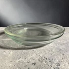 2 Vintage Pyrex Corning #209 Glass Pie Plate Baking Dish Pan 9 inch Clear