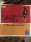 Elvis Costello My Flame Burns Blue Live 2 Lp Blue Colored Vinyl Record Sealed