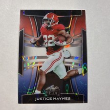 2025 Leaf Metal Red White Blue #97 2 /2 Justice Haynes 