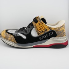 Gucci Ultrapace Leather Mesh Sneakers Low Top...