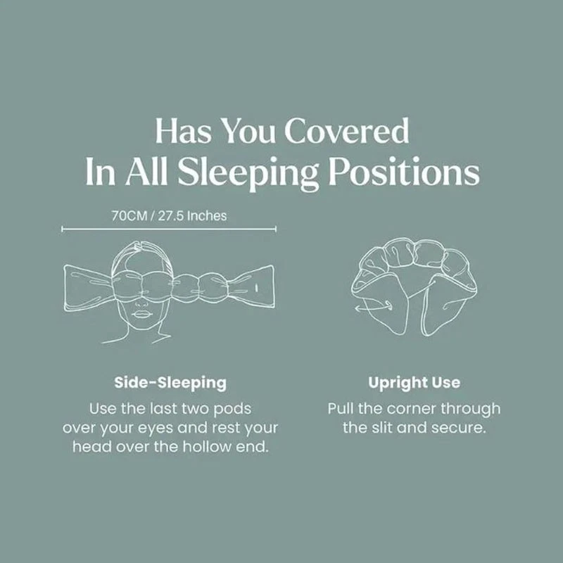 Weighted Sleep Mask for Deep Sleep & Relaxation – Light Blocking Eye Mask - Image 4 of 4