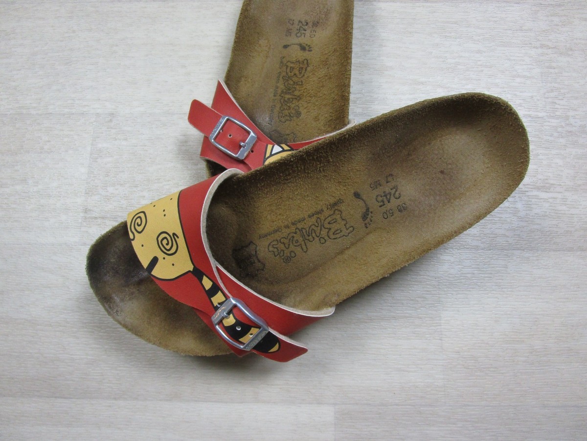 Birki's Catalina Caribbean Cat Sandals Size 38 245 L M Flip Flop  Slide