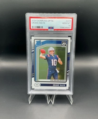2024 Panini Donruss Optic Drake Maye Rated Rookie #229 PSA 10 Patriots NFL