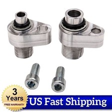 2 Pcs Ac Ac Compressor Connector Fitting Set For Ls Engine Swap For 451-1106