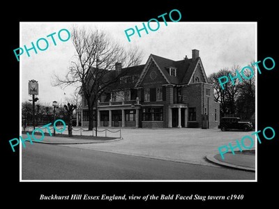 Buckhurst Hill Essex England Bald Faced Stag Hotel 1940 Old Large Historic Photo
