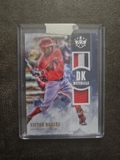 2018 DIAMOND KINGS VICTOR ROBLES HOLO GOLD DUAL JERSEY RELIC #/49 MARINERS 