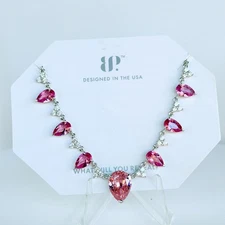 Bomb Party Necklace UNICORN ALERT! 1 of 100 Pink Corundum on .925 Silver