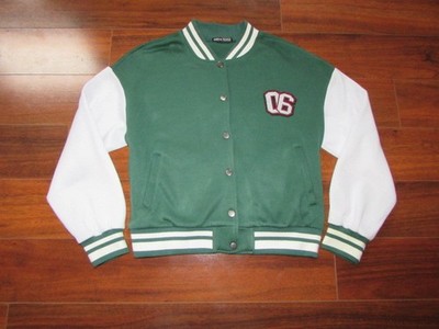 SHEIN ~ Size M ~ CLICK SNAP ''06'' Sweatshirt Fleece Varisty Baseball Jacket c53