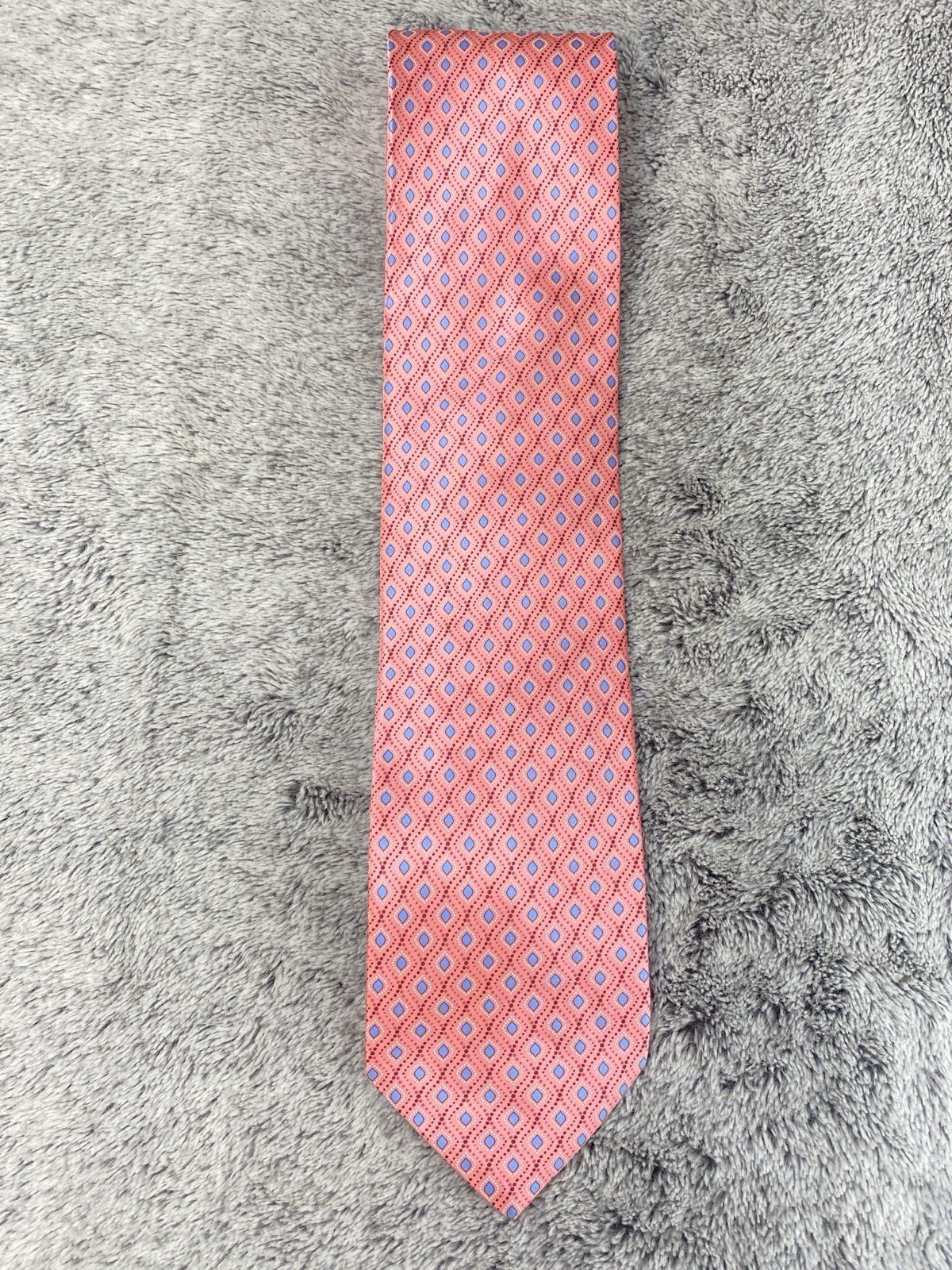 Men's Italo Ferretti Silvi Marina Luxury Silk Tie Italy  Geometric