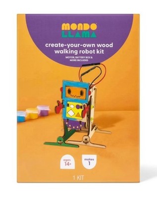 Mondo LLama Create -Your- Own Wood Walking Robot Kit