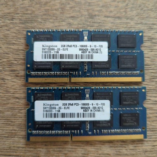 Kingston 4 GB (2 x 2 GB) PC3-10600S DDR3 Laptop Speicher RAM Module