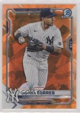 2021 Bowman Chrome Sapphire Edition Orange Refractor 9/75 Gleyber Torres 00em