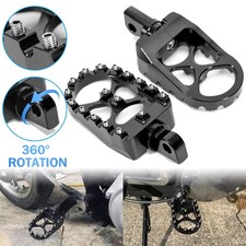 Pair Wide Fat Foot Pegs MX Style Footpegs For Harley Dyna Sportster Bobber