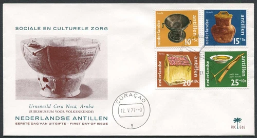 Colonies D39 Netherlands Antilles CURACAO 1971 FDC 4v Culture