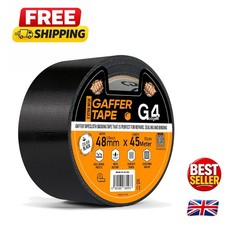 48mm x 45m Gaffer Tape - Waterproof, Heavy Duty, Ideal for Indoor & Outdoor Use 0.22 per metre