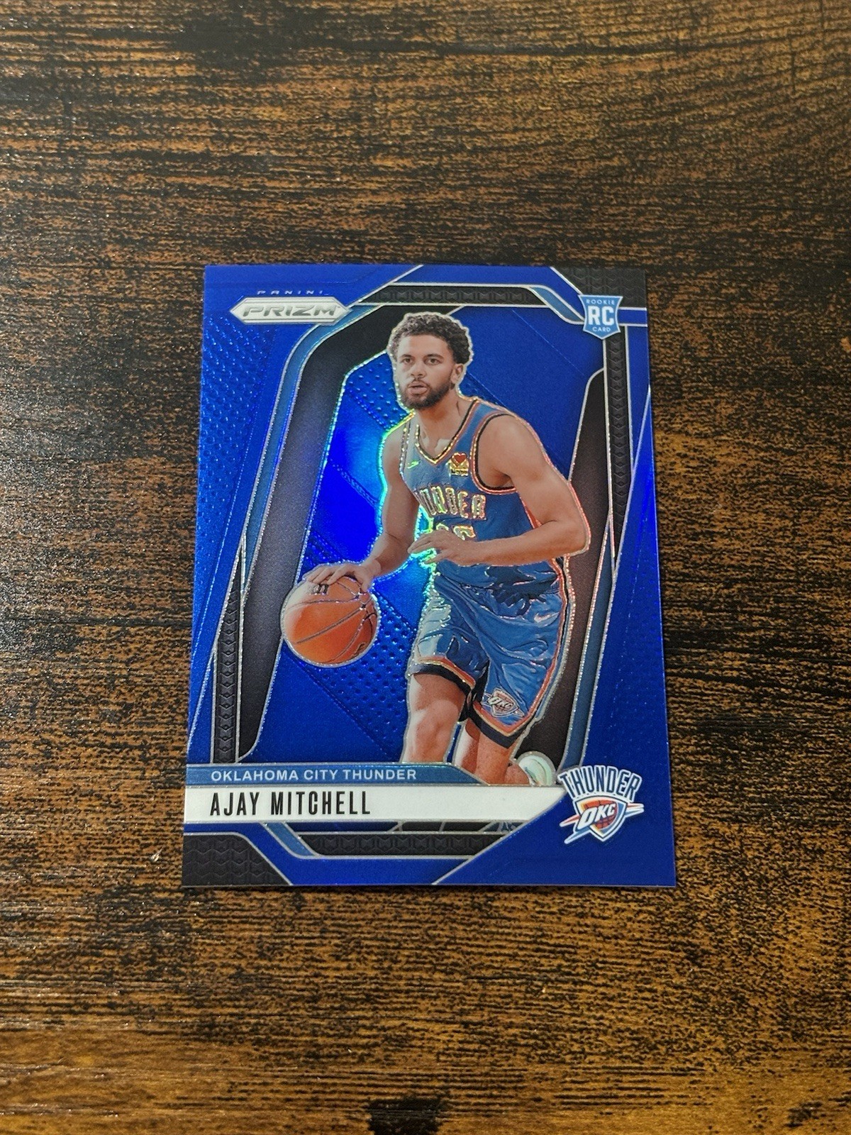 2024-25 Panini Prizm Ajay Mitchell #226 Blue Prizm /199 Rookie RC Color Match
