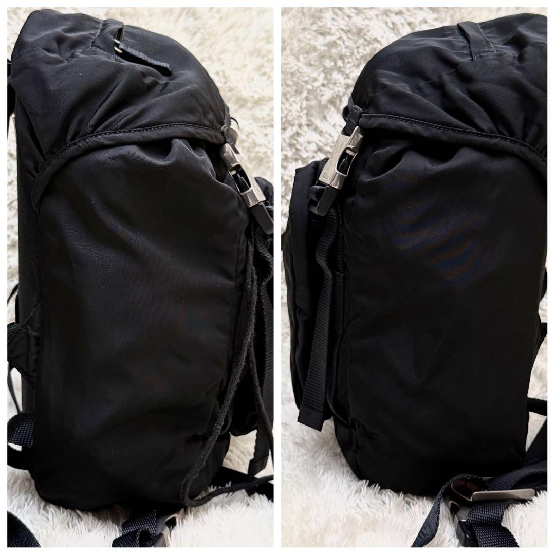 PRADA RRADA backpack triangular logo tessuto blac… - image 4