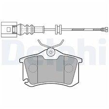 Satz Bremsbeläge Bremsklötze hinten für Seat Leon 1M1 1P1 Toledo 2 1M2 | 2397