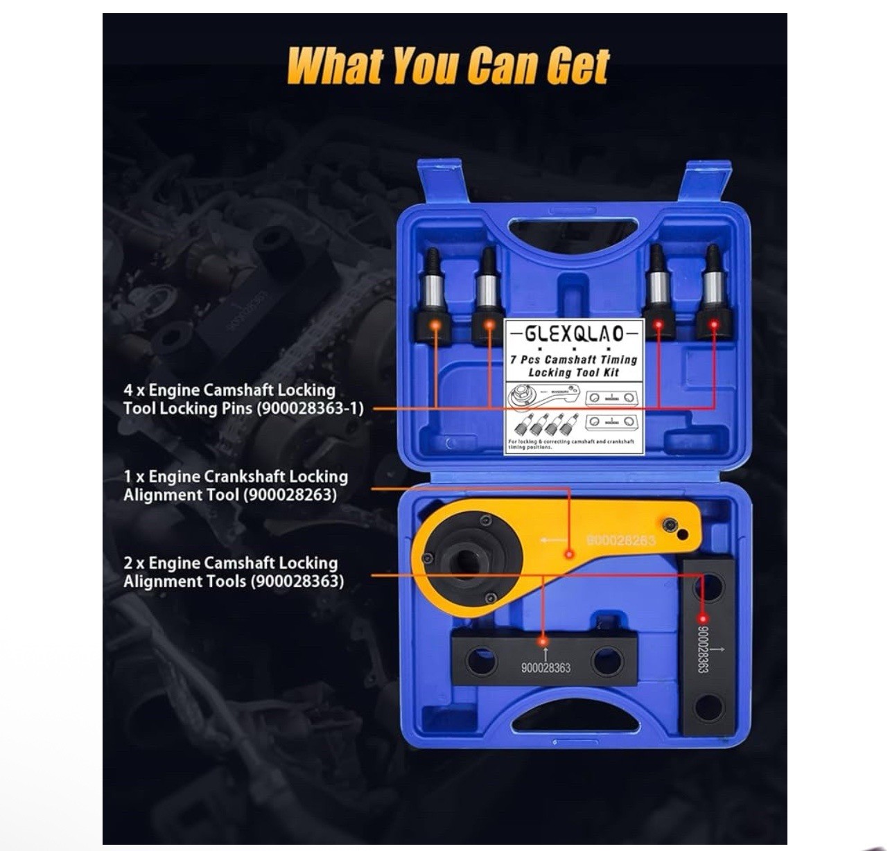 Engine Timing Tool Kit Compatible with Maserati Levante