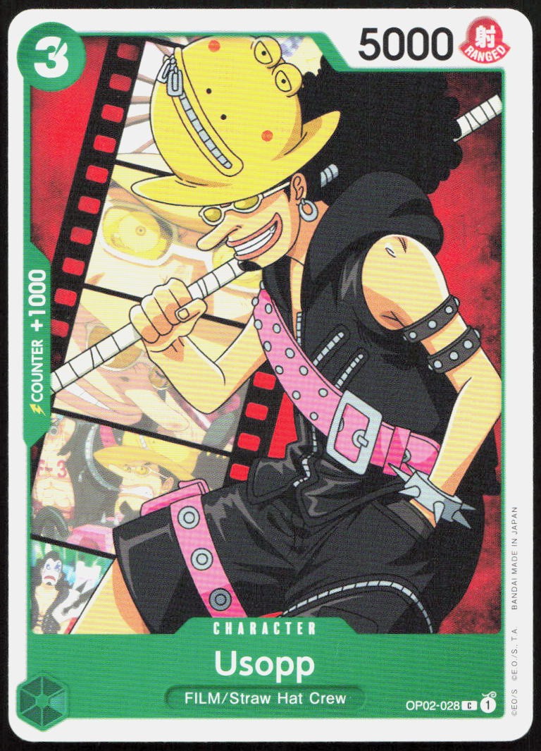 Usopp OP02-028 Common Paramount War One Piece Near Mint