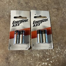Energizer 12 Volt A23 Alkaline Batteries A23BPZ-2 QUANTITY OF 4