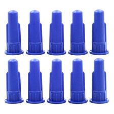 10x Cylindrical Cone Silicone Nozzles Accessories External Teeth 14.5mm