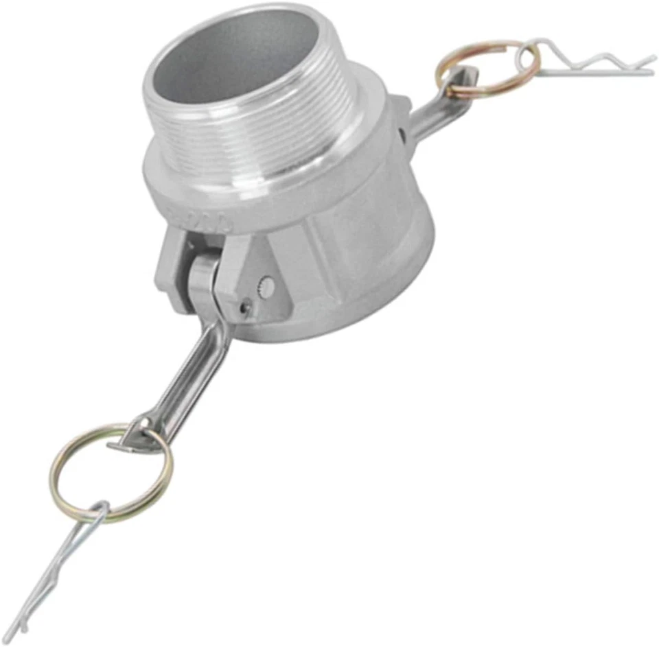 Type B Aluminum Cam and Groove Fitting Set, 4" Plug x 4” NPT - Image 4 of 4