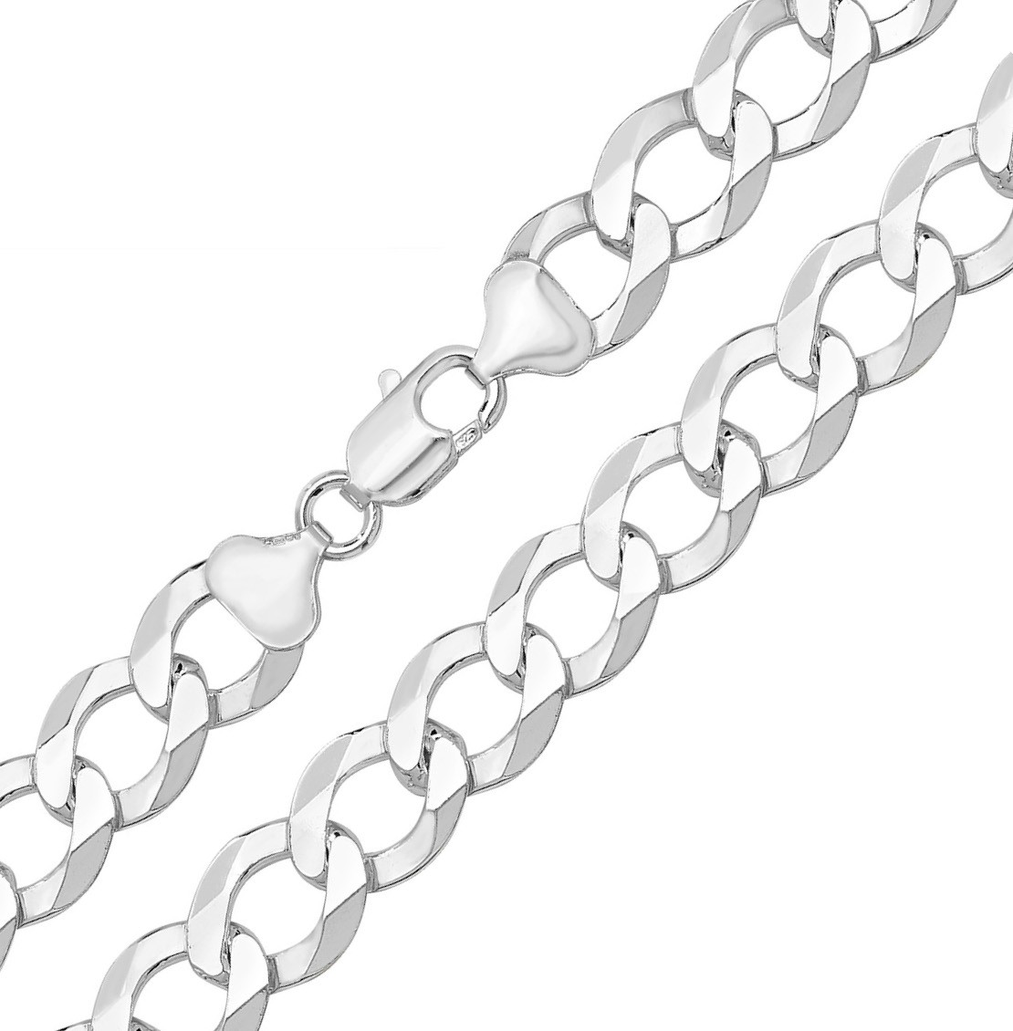 Bracelet homme argent 925 véritable - Longueur 20cm et largeur 11mm massives
