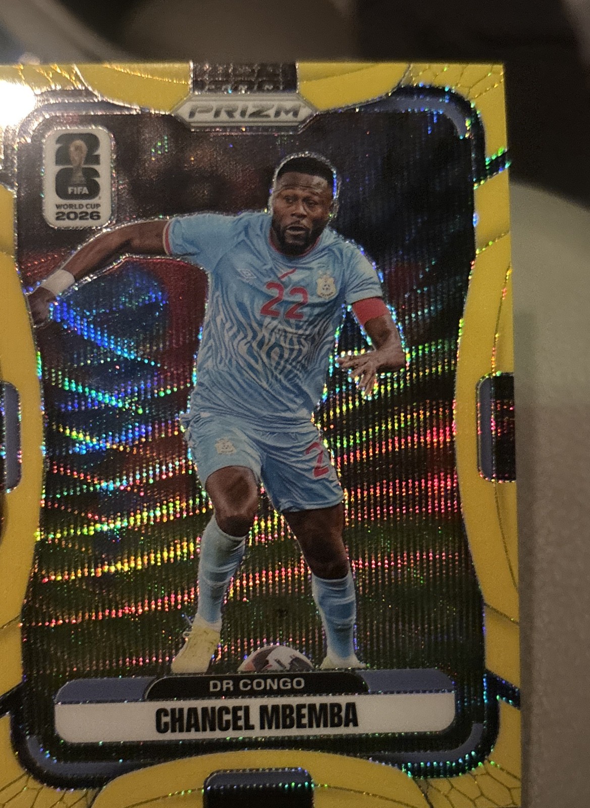2026 Panini Prizm Fifa World Cup - Chancel Mbemba #465 Gold Shimmer Prizm /5 70