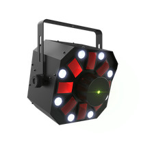 CHAUVET DJ Swarm 5 FX ILS 3-in-1 LED Effect Light;RGBAW Derby Laser White Strobe
