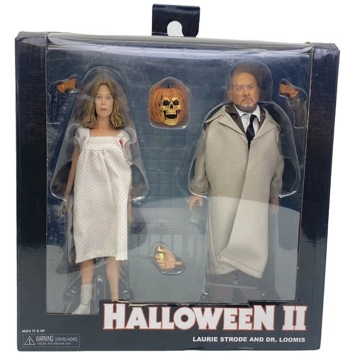 Halloween II Laurie Strode And Dr. Loomis Action Figure 2 Pack NECA Sealed New