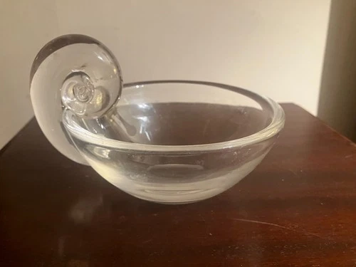 Steuben Crystal Art Glass Olive Bowl