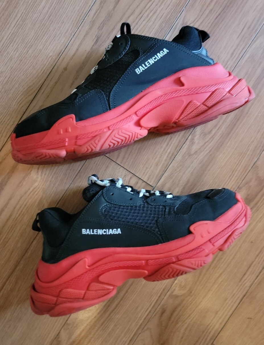 triple s red black