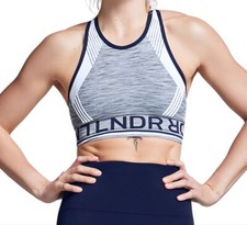 LNDR Women's Grey Marl Aero Classic Sports Bra SV1033 NWT