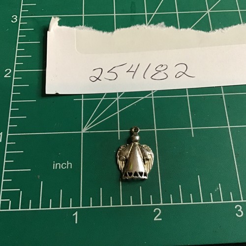Ciondolo angelo custode cherubino alato in argento sterling - Foto 3 di 9