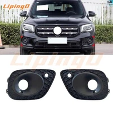 ABS Black Car Front Fog Light Lamp Cover Trim For Mercedes-Benz GLB 250 20-2023