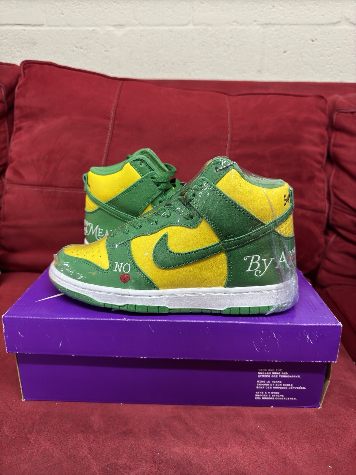 ✅Nike Dunk High Supreme “Brazil”✅