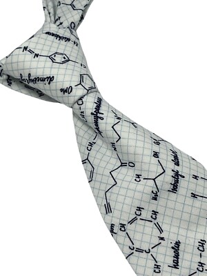 Cravate Homme Frederick Thomas – Motif équations Maths Algèbre Einstein – Coton Beige Fait Main Au Royaume-Uni
