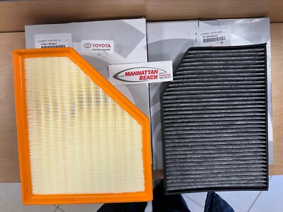 2020-2026 GR SUPRA 6cyl 3.0L B58 ENGINE AIR & CABIN FILTERS SET GENUINE TOYOTA