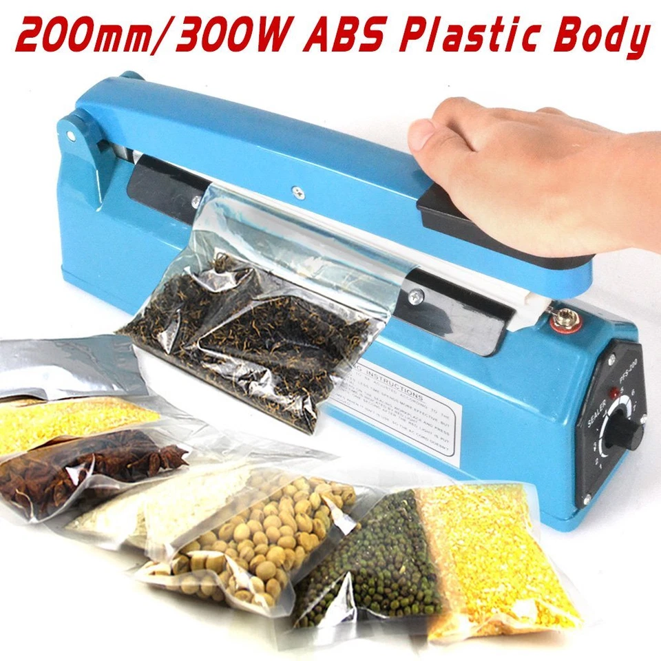 Impulse Heat Sealer Sealing 200/300/400mm Plastic Bags+ Spare Element & Teflon - Image 3 of 4