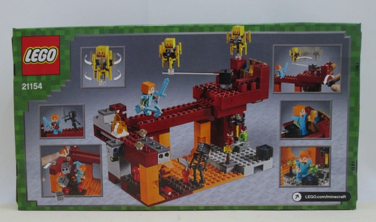 NIB LEGO Minecraft The Blaze Bridge 21154 Building Kit 372 Pcs