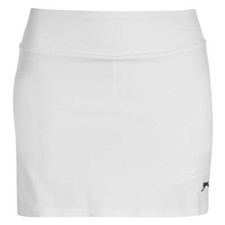 LADIES WOMENS WHITE SLAZENGER COURT SKORT TENNIS SKIRT SCURT